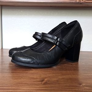 Clarks Stack Heel Mary-Janes